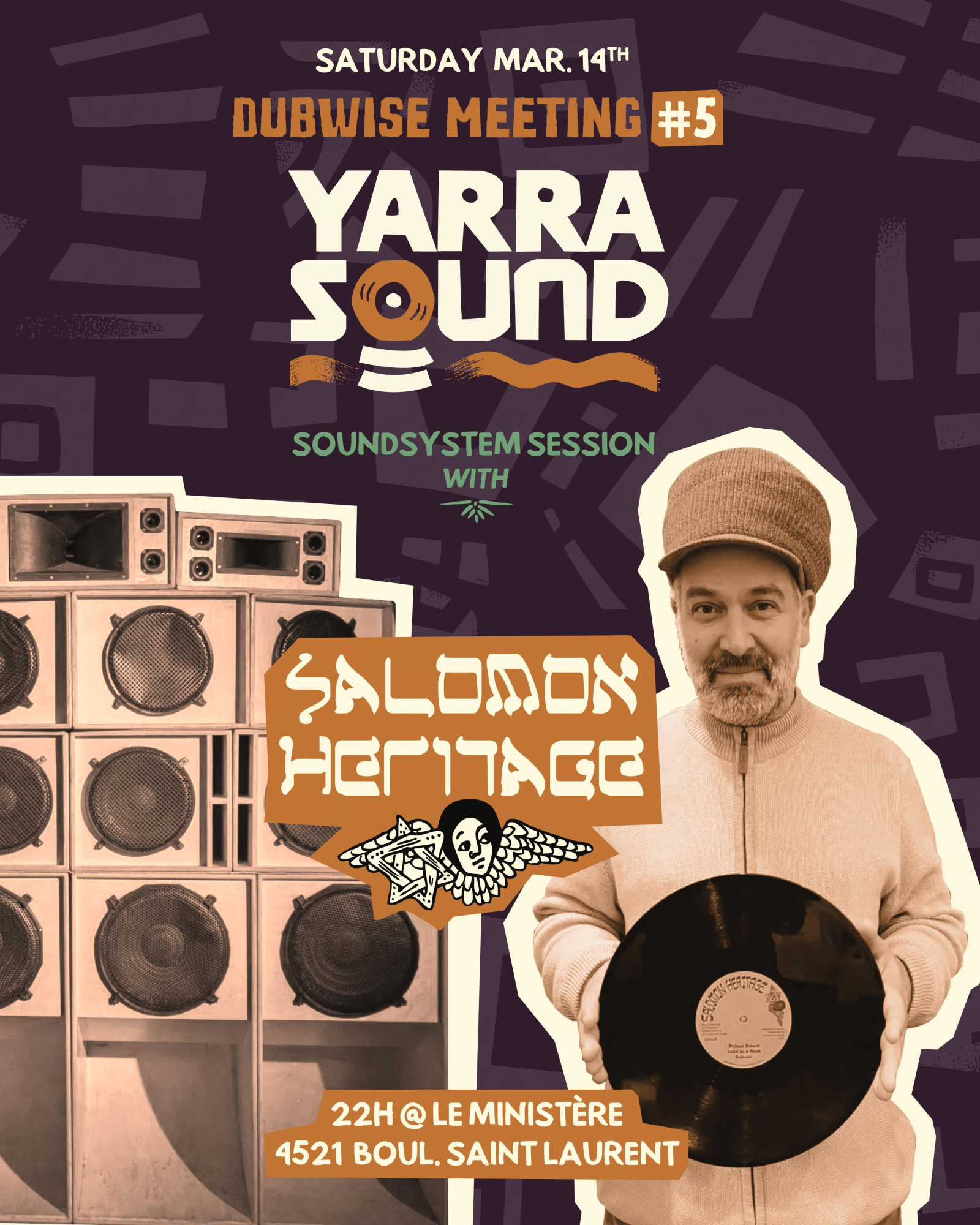 Dubwise Meeting #5 - Yarra Sound invite Salomon Heritage (FR) @ Le Ministere