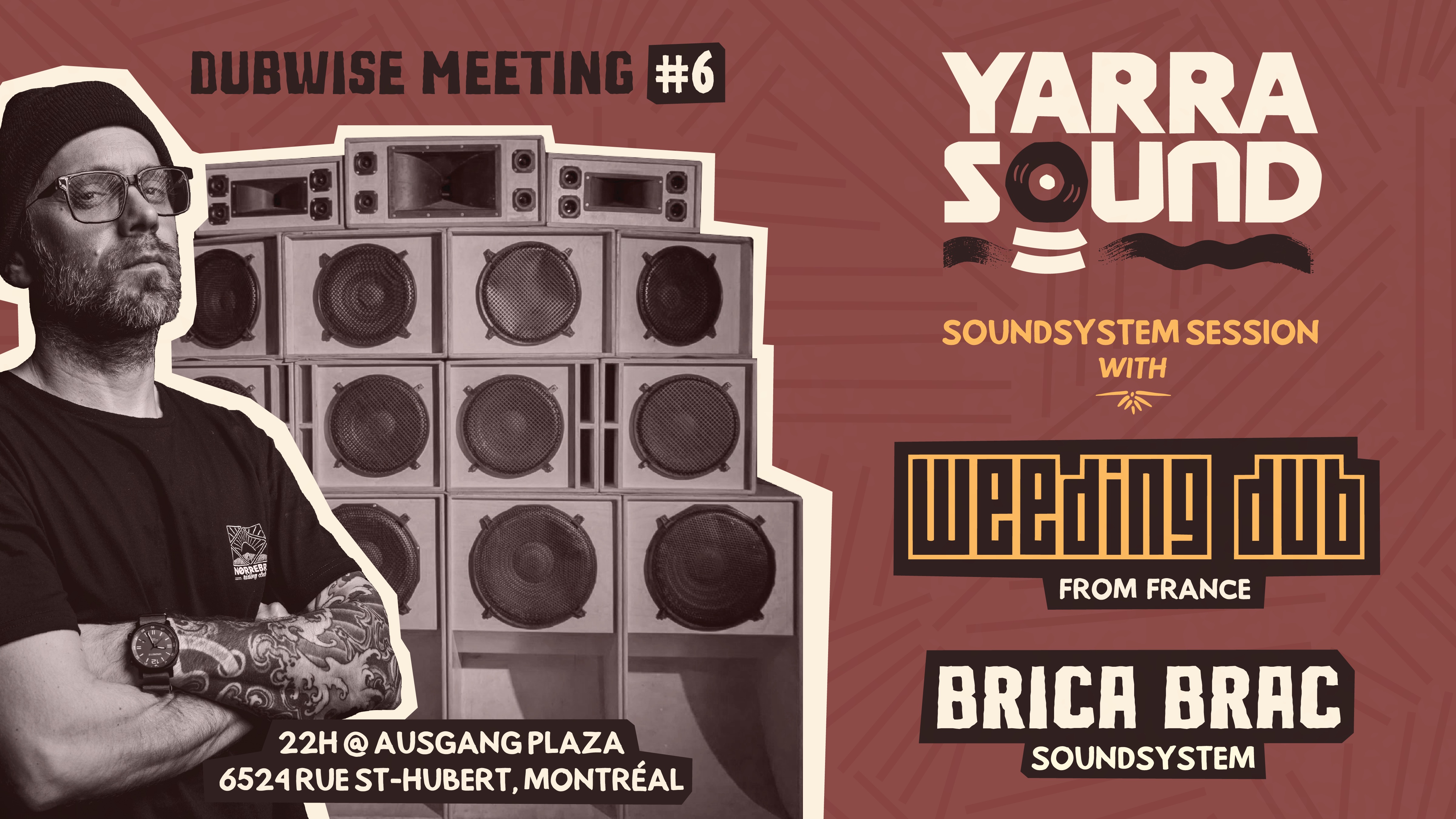 Dubwise Meeting #6 - Yarra Sound invite Weeding Dub (FR)